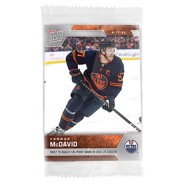 Topps Now Connor Mcdavid Of Nhl Hockey Stickers