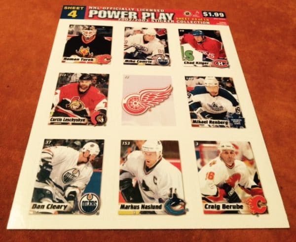 2002 Power Play Canada Stickers Panel #4