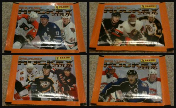 2005 Panini Lot of 4 different Unopened (with 20 stickers inside) NHL sticker packs