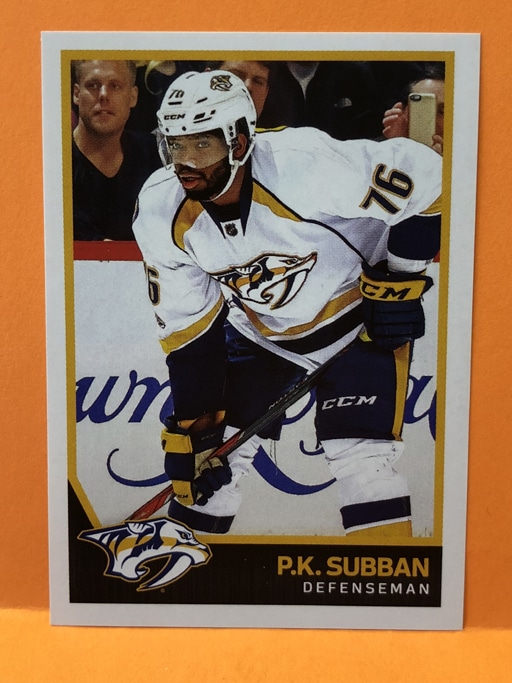 2017 PANINI #368- P.K. Subban - NHL Hockey Stickers