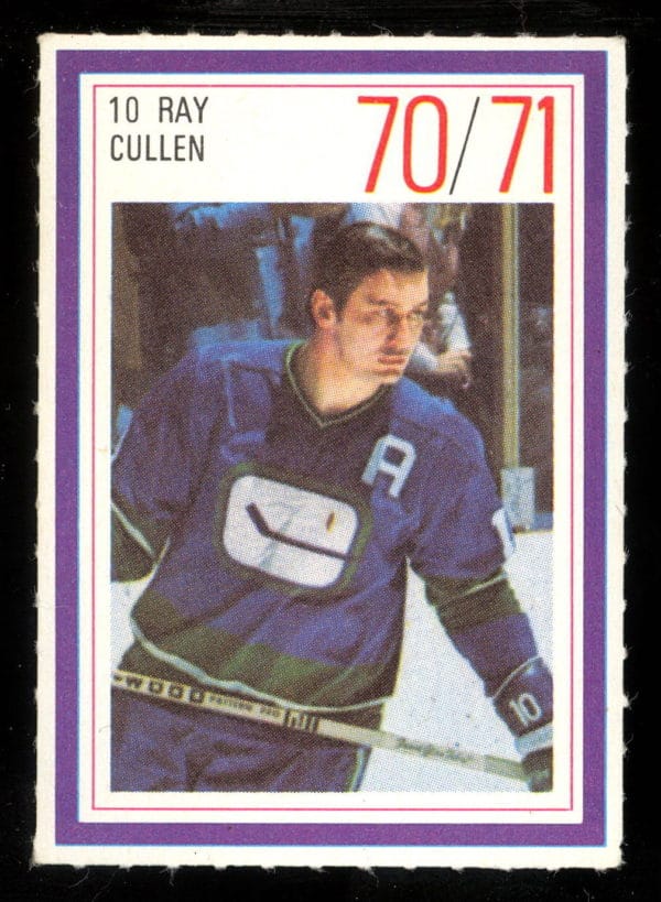 1970 Esso Power Play #45- Canucks Ray Cullen (10) SP