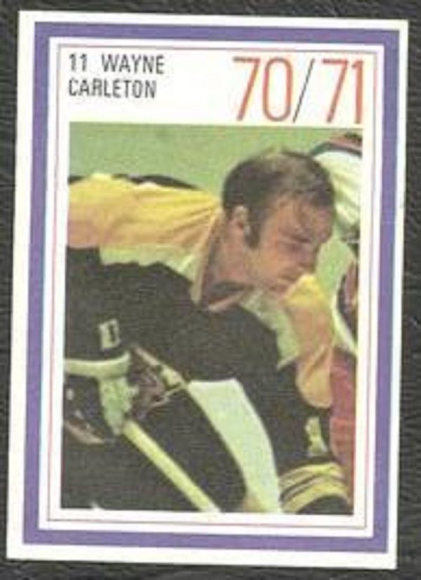 1970 Esso Power Play #62- Bruins Wayne Carleton (11) SP