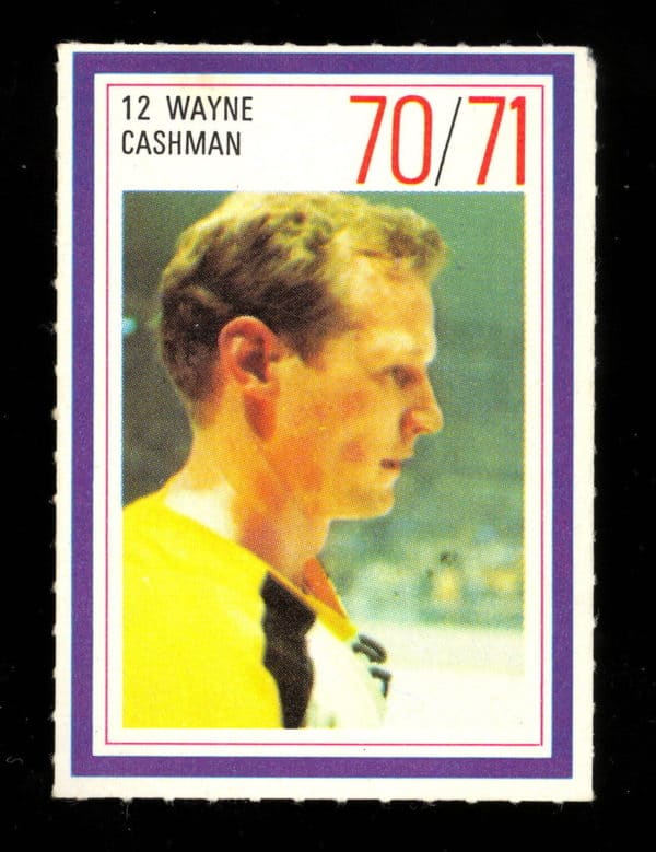 1970 Esso Power Play #63- Bruins Wayne Cashman (12) SP