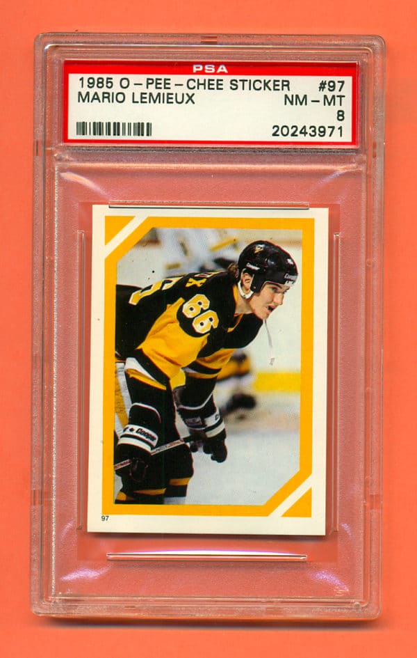 PSA 8- 1985 RC O-Pee-Chee #97 Sticker Pittsburgh