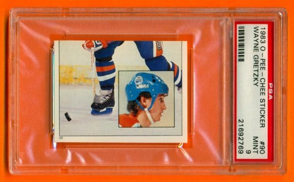 PSA 9 1983 O-Pee-Chee #90 Sticker Edmonton