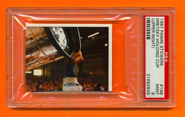 PSA 9- 1987 Panini #198 Sticker Edmonton