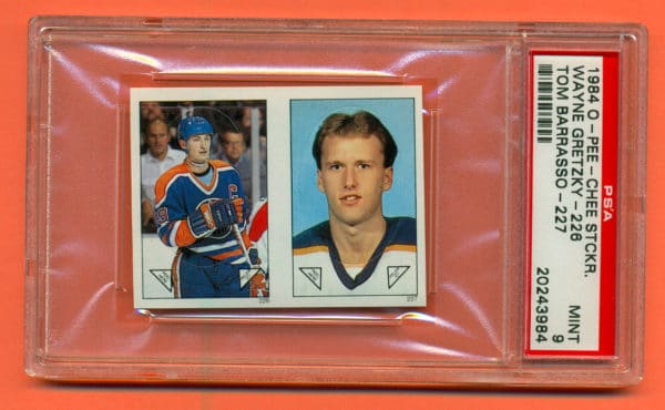 PSA 9- 1984 O-Pee-Chee #226 Sticker Edmonton