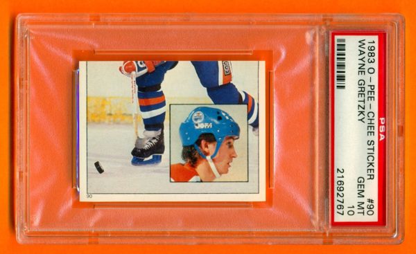 PSA 10-1983 O-Pee-Chee #90 Sticker Edmonton