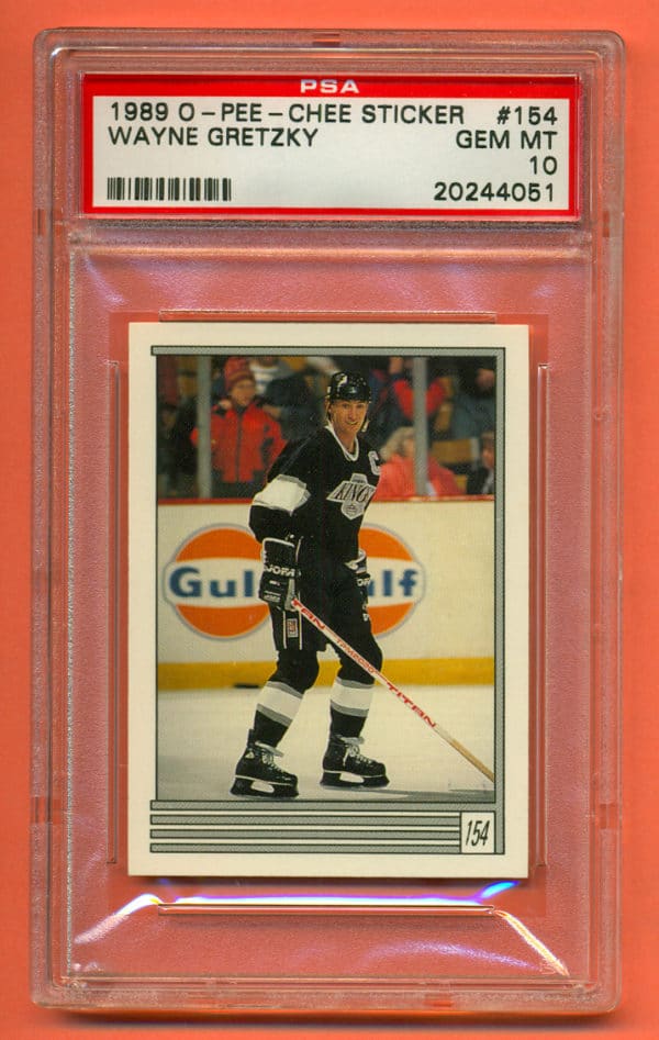 PSA 10- 1989 O-Pee-Chee #154 Sticker L.A.