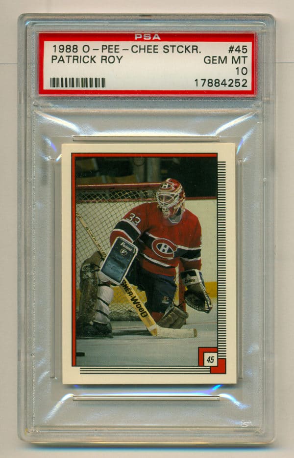 PSA 10- 1988 O-Pee-Chee #45 Sticker Montreal