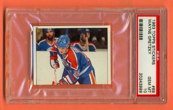 PSA 10- 1983 Topps #89 Sticker Edmonton