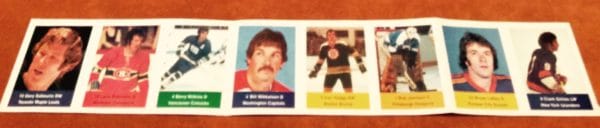 1974 Panel of 8 Acme Loblaws NHL Action Players