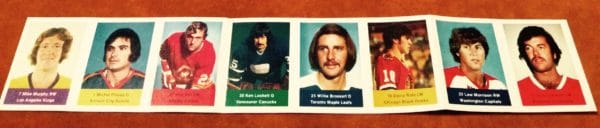 1974 Panel of 8 Acme Loblaws NHL Action Players