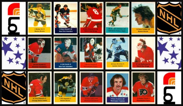 1974 Loblaws Acme NHL Action Stars Stickers Stamps Set of 324 (Not in panels, 324 loose pieces)