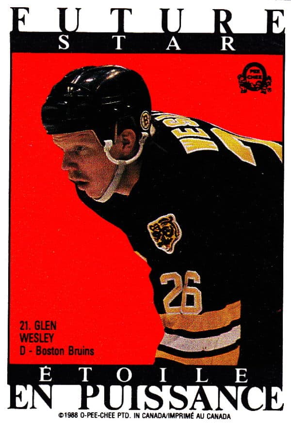 1988 O-Pee-Chee Back Cards #21-Glen Wesley