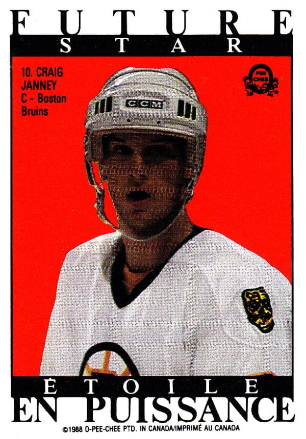 1988 O-Pee-Chee Back Cards #10-Craig Janney