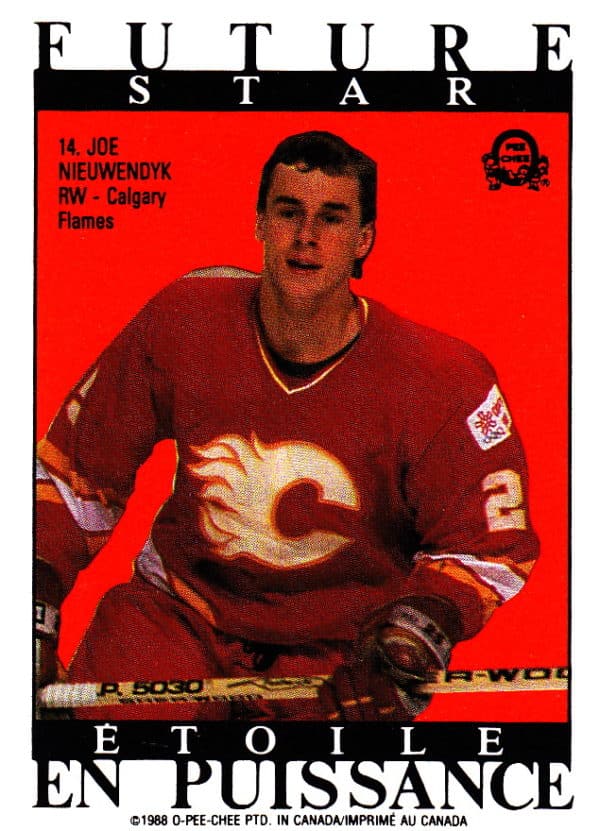 1988 O-Pee-Chee Back Cards #14-Joe Nieuwendyk