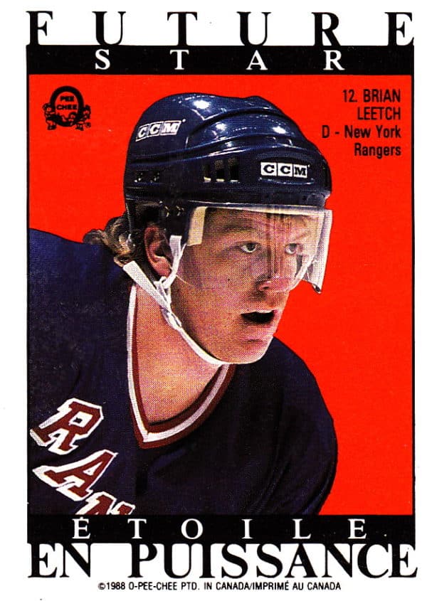 1988 O-Pee-Chee Back Cards #12-Brian Leetch