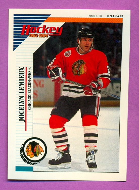 1993 PANINI #152-Jocelyn Lemieux - NHL Hockey Stickers