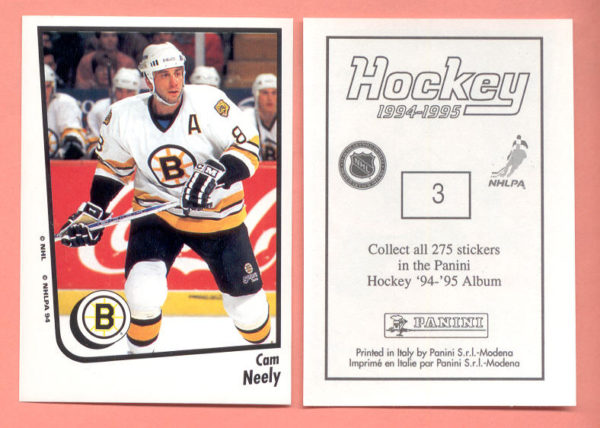 1994 PANINI #3-Cam Neely