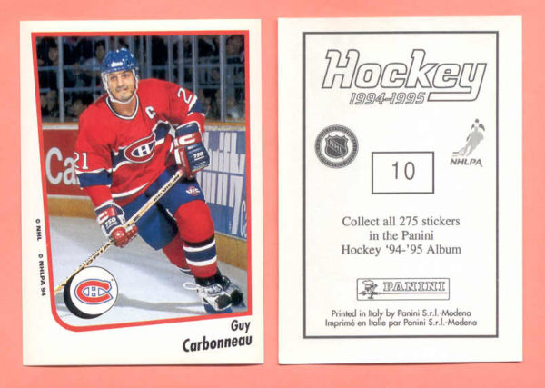 1994 PANINI #10-Guy Carbonneau