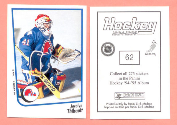 1994 PANINI #62-Jocelyn Thibault