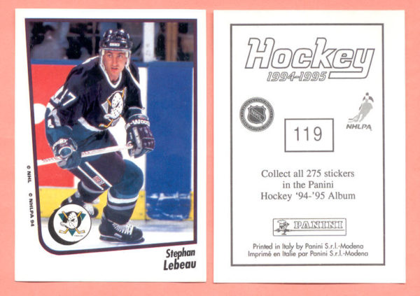 1994 PANINI #119-Stephan Lebeau