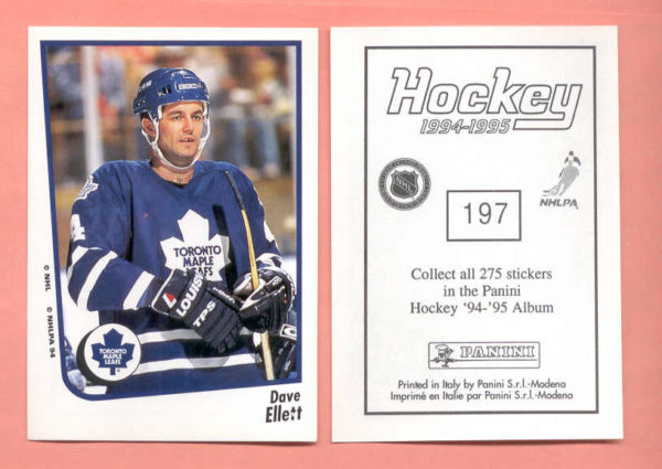 1994 PANINI #197-Dave Ellett