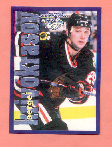 1998 PANINI #138-Sergei Krivokrasov - NHL Hockey Stickers