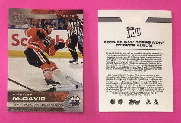 2019 Topps NOW Week 1 -#3- Connor McDavid (1 of 1483)