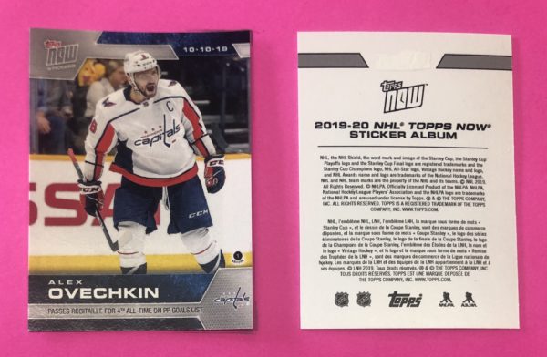 2019 Topps NOW Week 2- #13- Alexander Ovechkin (1 of 1020)