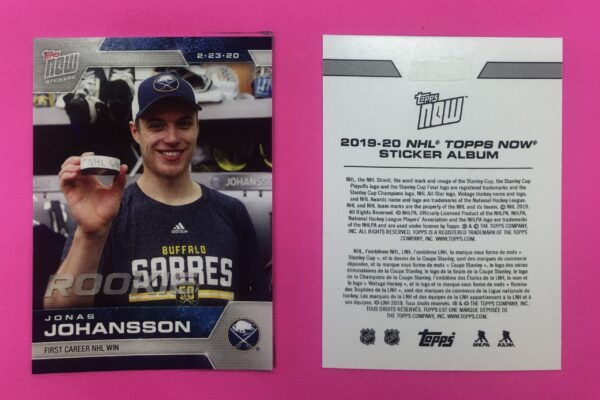 2019 Topps NOW Week 21- #185- Jonas Johansson (1 of 1028)