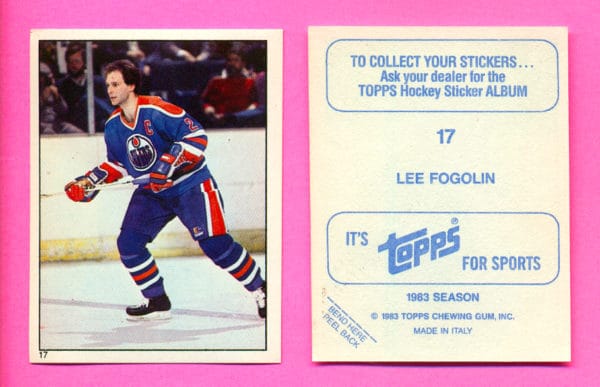 1983 Topps #17-Lee Fogolin