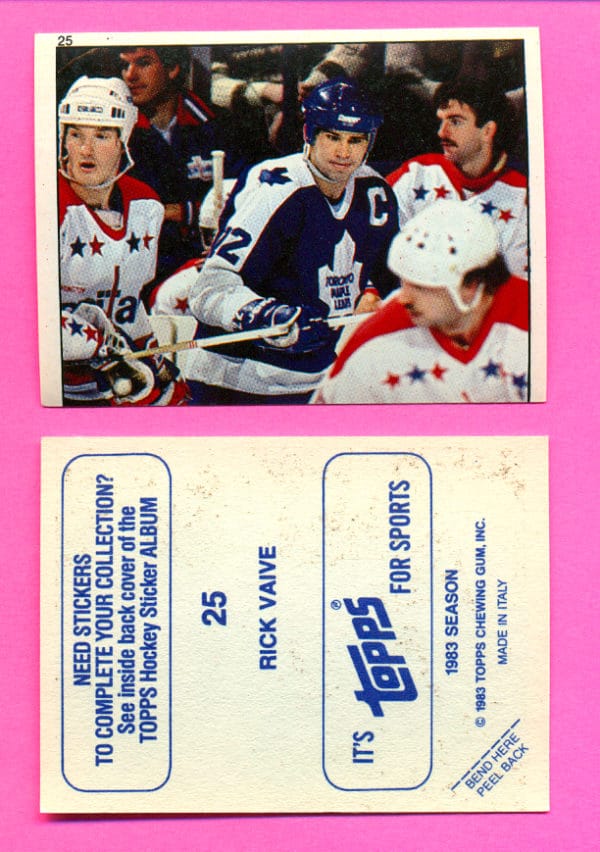 1983 Topps #25-Rick Vaive