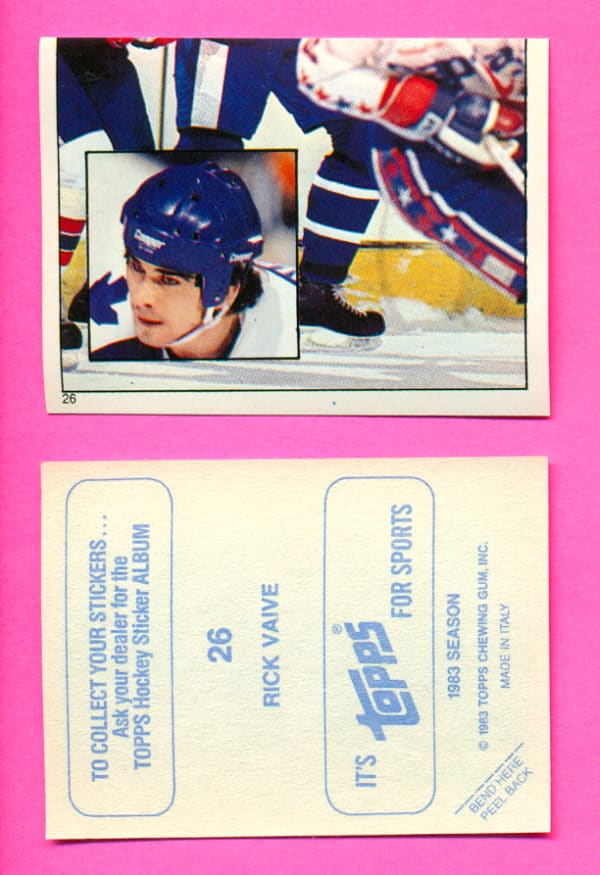 1983 Topps #26-Rick Vaive