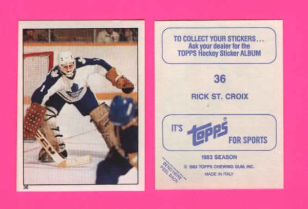 1983 Topps #36-Rick St.Croix