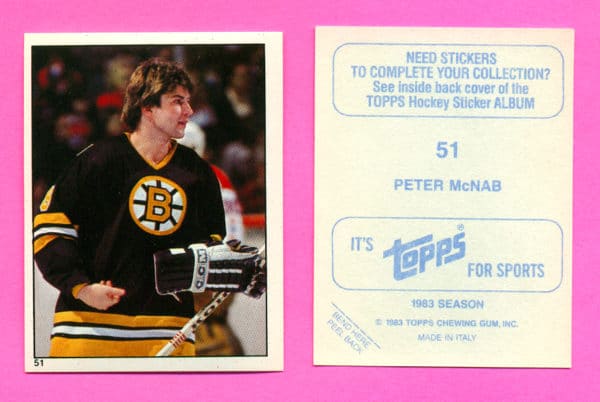 1983 Topps #51-Peter McNab