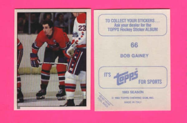 1983 Topps #66-Bob Gainey