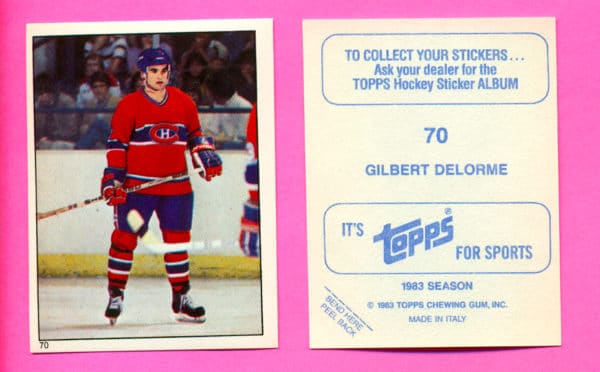 1983 Topps #70-Gilbert Delorme