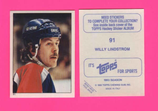 1983 Topps #91-Willy Lindstrom