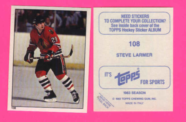 1983 Topps #108-Steve Larmer