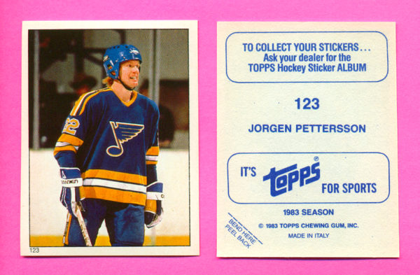 1983 Topps #123-Jorgen Pettersson