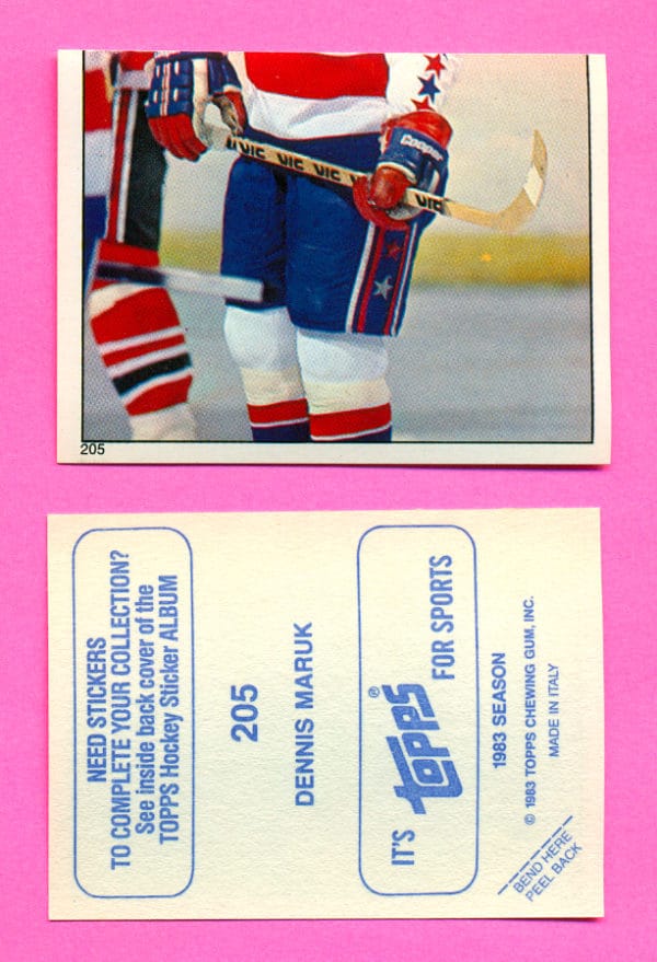 1983 Topps #205-Dennis Maruk