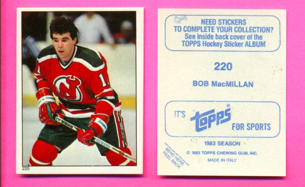 1983 Topps #220-Bob MacMillan