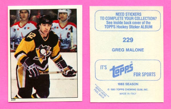 1983 Topps #229-Greg Malone