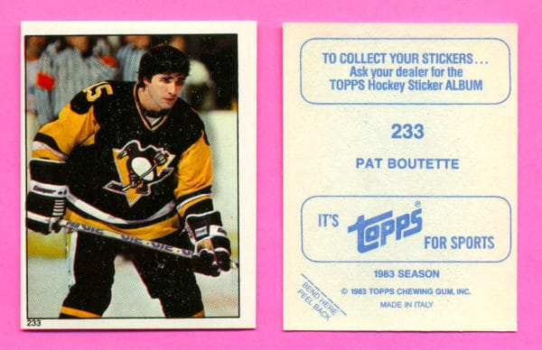 1983 Topps #233-Pat Boutette