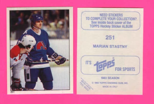 1983 Topps #251-Marian Stastny