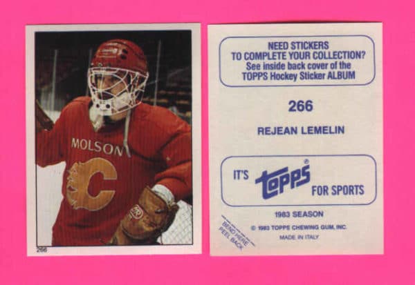 1983 Topps #266-Rejean Lemelin