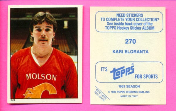 1983 Topps #270-Kari Eloranta