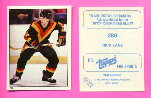 1983 Topps #280-Rick Lanz